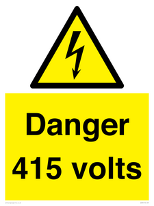 Danger 415 volts